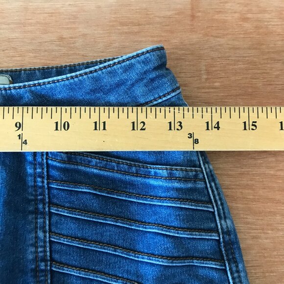 Free People Skinny Jeans Women 26 Blue Mid Rise Medium Wash Stretch Preppy 17251 - Picture 9 of 13